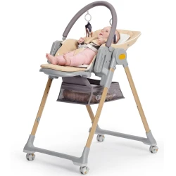 Стул для кормления 2 в 1 KinderKraft Lastree Wood купить в Кишиневе. Фото 5