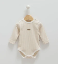 Боди с длинным рукавом Caramell Happy Boy Beige, 2 шт. (0М) купить в Кишиневе. Фото 3