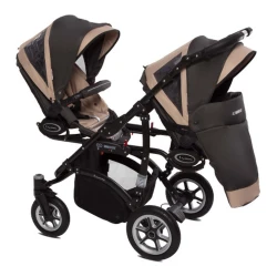 Коляска для двойни 2 в 1 BabyActive Twinni Beige купить в Кишиневе. Фото 2