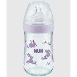 Бутылочка стеклянная NUK Nature Sense 240 мл  купить в Кишиневе. Фото 4