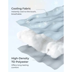 Подушка для беременных Momcozy формы-U Cooling Fabric Light Grey, 145 см купить в Кишиневе. Фото 4
