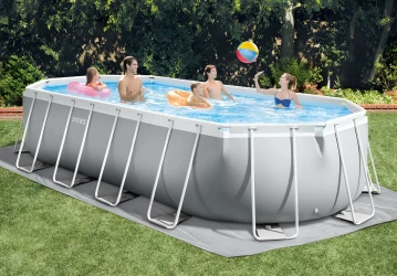 Bazin pentru copii Intex Prism Frame Oval + pompă de filtrare 5678 l/h, 18202 litri cumpăra în Chișinau. Foto 4