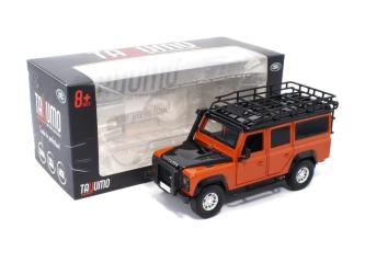 Миниатюрная модель внедорожника Tayumo Land Rover Defender 110 Off-Road Orange купить в Кишиневе. Фото 4