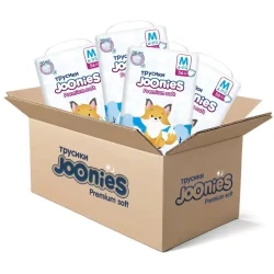 Scutece-chiloței Joonies Premium Soft Mega Box M (6-11 kg), 224 buc. cumpăra în Chișinau. Foto 1