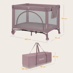 Кроватка манеж Lionelo Laura Pink Nude купить в Кишиневе. Фото 13