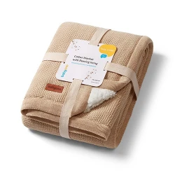 Одеяльце BabyOno Cotton & Fleecing Lining Beige, 75×100 см купить в Кишиневе. Фото 3