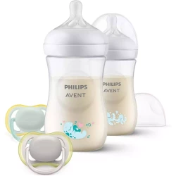 Набор бутылочек для кормления из полипропилена Philips Avent Natural Response с 2 сосками, 260 мл, 2 шт. купить в Кишиневе. Фото 1