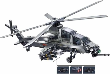 Set construcție Sluban Helicopter WZ-10S, 914 elemente cumpăra în Chișinau. Foto 4
