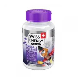Витамины желейные Swiss Energy Омега-3 Multivit + Йод, 60 шт купить в Кишиневе. Фото 1