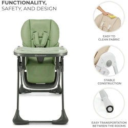 Стульчик для кормления 2 в 1 KinderKraft Tummie Green купить в Кишиневе. Фото 5