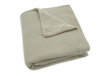 Пледик Jollein Basic Knit Olive Green/Fleece, 100x150 см купить в Кишиневе. Фото 3