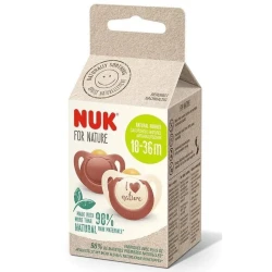 Suzetă ortodontică din latex NUK For Nature 18-36 luni 2 buc cumpăra în Chișinau. Foto 6