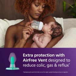 Бутылочка для кормления из полипропилена Philips Avent Natural Response AirFree Bear, 260 мл купить в Кишиневе. Фото 6