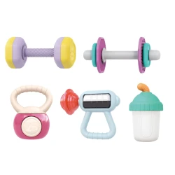 Погремушки-прорезыватели для зубов Hola Toys Baby Gym, 5 шт. купить в Кишиневе. Фото 1