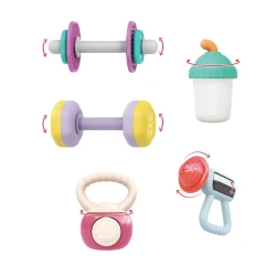 Погремушки-прорезыватели для зубов Hola Toys Baby Gym, 5 шт. купить в Кишиневе. Фото 2