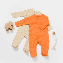 Salopete BabyCosy Modal Beige & Apricot, 2 buc. (6-9L) cumpăra în Chișinau. Foto 2