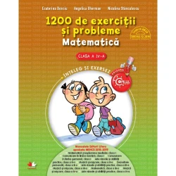 Carte 1200 de exerciții și probleme. Matematica. Clasa a IV-a - Copilul deștept cumpăra în Chișinau. Foto 1