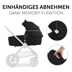 Cărucior 2 in 1 Hauck Walk N Care Carrycot Black cumpăra în Chișinau. Foto 6