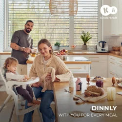 Scaun pentru hranire 2 in 1 KinderKraft Dinnly Grey cumpăra în Chișinau. Foto 3