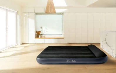 Надувной матрас Intex Velur Queen Classic Downy с изголовьем и встроенным электрическим насосом 220 В купить в Кишиневе. Фото 3