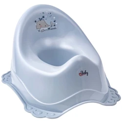 Детский горшок Maltex Minimal Whale Satin Blue, от 6 мес+ купить в Кишиневе. Фото 1