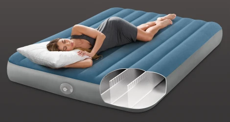 Saltea gonflabilă Intex Queen Prestige Downy cu pompă electrică detașabilă 5 V cumpăra în Chișinau. Foto 7