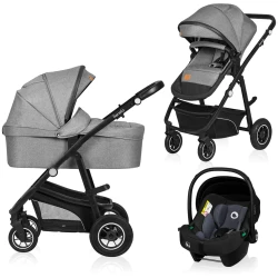 Carucior 3 in 1 Lionelo Bianka Grey Stone cumpăra în Chișinau. Foto 12