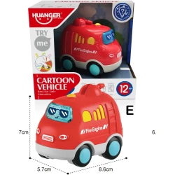 Jucărie interactivă Epid Carton Vehicle Fire Engine Red cumpăra în Chișinau. Foto 3