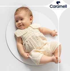 Salopetă Caramell Lace Flowers Beige & Ecru (9-12L) cumpăra în Chișinau. Foto 3