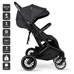 Carucior de plimbare pentru gemeni BabyGo GoTwice Black cumpăra în Chișinau. Foto 4