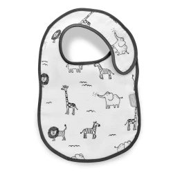 Муслиновый слюнявчик BabyJem Zoo Black купить в Кишиневе