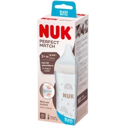 Biberon pentru bebelusi din sticla NUK Perfect Match, 230 ml cumpăra în Chișinau. Foto 3
