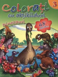 Carte Dinozauri. Colorați cu abțibilduri cumpăra în Chișinau. Foto 1