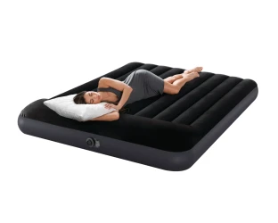 Надувной матрас Intex Velur Queen Classic Downy с изголовьем и встроенным электрическим насосом 220 В купить в Кишиневе. Фото 6