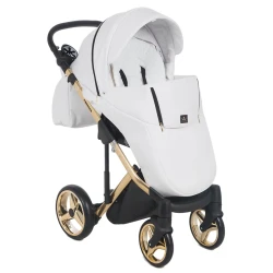 Carucior 2 in 1 Adamex Chantal Star White Gold cumpăra în Chișinau. Foto 11