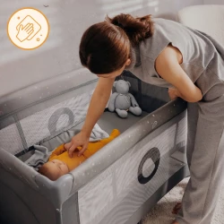 Кроватка манеж Lionelo Stefi Plus Beige Cappuccino купить в Кишиневе. Фото 4