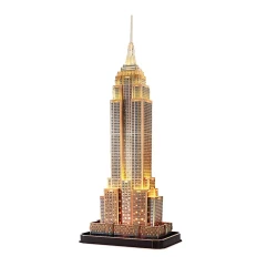 Puzzle 3D Cubic Fun Empire State Building cu iluminare LED, 37 elemente cumpăra în Chișinau. Foto 1