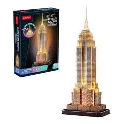Puzzle 3D Cubic Fun Empire State Building cu iluminare LED, 37 elemente cumpăra în Chișinau. Foto 2