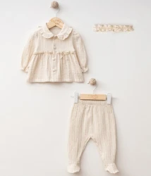 Комплект из 3 штук Mymio Muslin Beige (1-3М) купить в Кишиневе. Фото 1