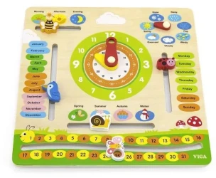 Jucărie educativă Viga Calendar cu ceas cumpăra în Chișinau. Foto 1