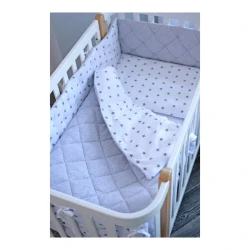 Комплект в кроватку Veres Velour Stars Grey (5 предметов) купить в Кишиневе. Фото 1