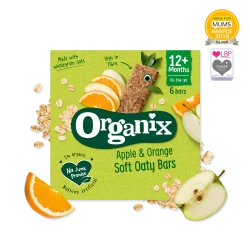 Батончики Organix Apple & Orange Soft Oaty Bars (12 мес.+), 6х23 г купить в Кишиневе. Фото 1