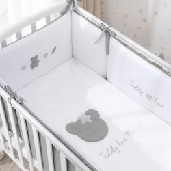 Комплект в кроватку Perina Teddy love Серо-Оливковый (6 предметов), 120x60 см купить в Кишиневе. Фото 4