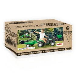 Tractor cu pedale Dolu Ranchero Trailer Green cumpăra în Chișinau. Foto 7