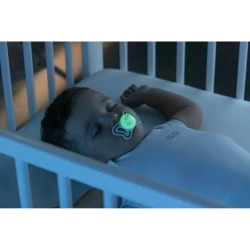 Пустышка ортодонтическая из силикона Chicco PhysioForma Light Glow in the dark (16-36 мес), 2 шт. купить в Кишиневе. Фото 5