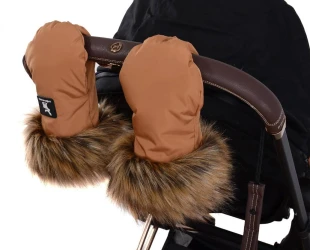 Manusi pentru carucior Cottonmoose Handmuff with Fur Jungle Green, 25x14 cm cumpăra în Chișinau. Foto 3