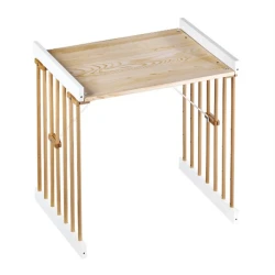 Pătuț pentru copii Eucalyptus Napoli Plus Universal White & Natural cu balansoar cumpăra în Chișinau. Foto 8