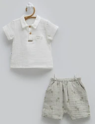 Комплект из 2 штук Caramell Free Boy Ivory & Green (12-18М) купить в Кишиневе. Фото 1
