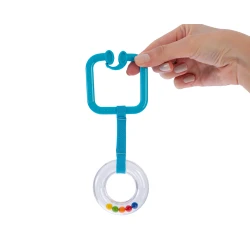 Погремушка BabyJem Rattle Ring Square Blue купить в Кишиневе. Фото 2