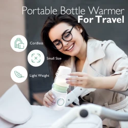 Портативный подогреватель для бутылочек Momcozy Wireless White & Mint купить в Кишиневе. Фото 6